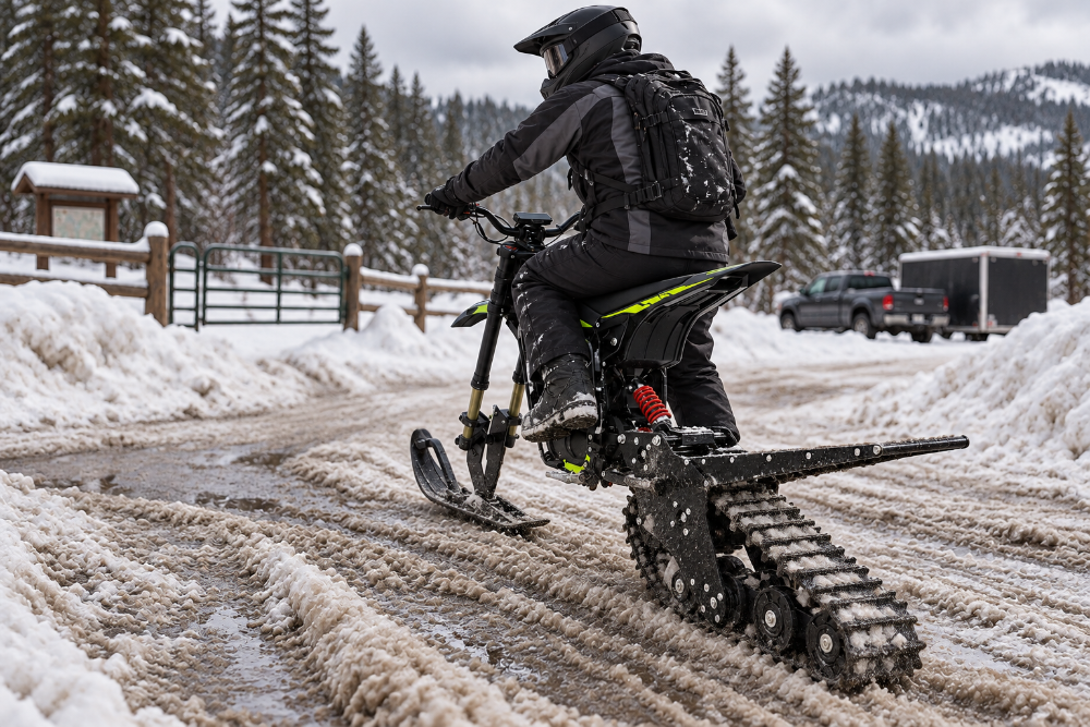 Electric Dirt bike snow kits